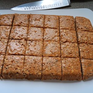 9x13 granola bars cut into 24 pieces